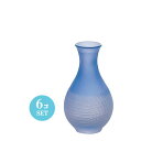 【日本製】 徳利 クリスタルガラスガラス 1合 硝子風物詩 6個セット Φ39×H132mm(200ml 1号) F-70259【ハンドメイド】