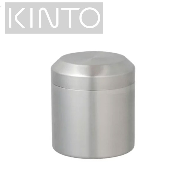 キントー（5000円程度） KINTO キントー ステンレス 茶筒 LT キャニスター 鏡面(ミラー)仕上げ Lサイズ Φ90×H100mm(450ml) 21238