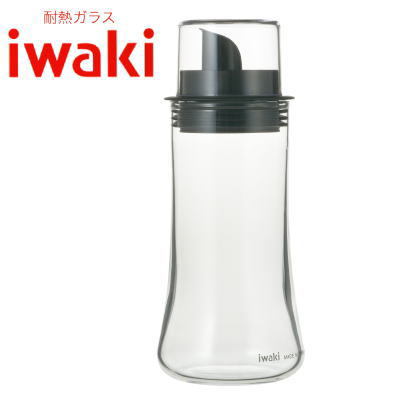 iwaki イワキ 調味料入れ フタ付 耐熱ガラス ソース差し 160ml 【食器洗浄機対応】【電子レンジ対応】【熱湯対応】 5…