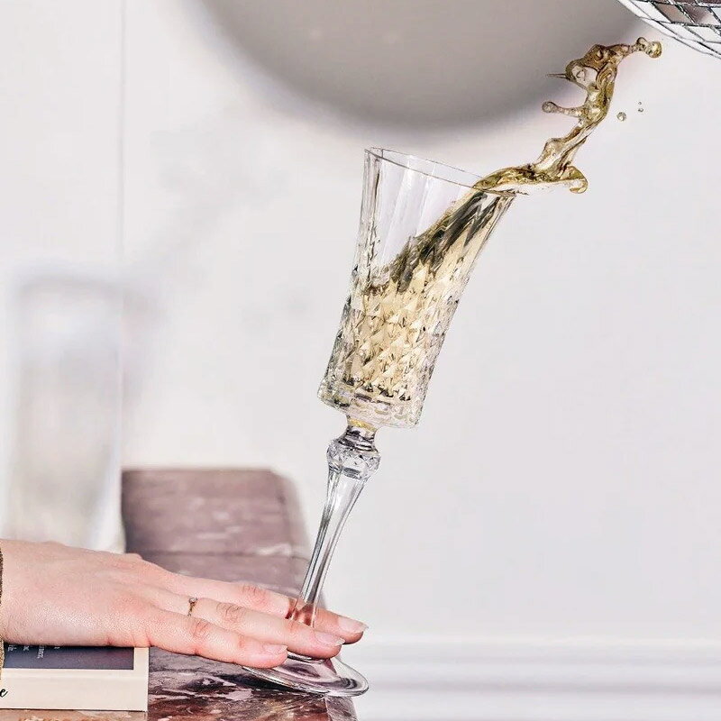 シャンパングラス Cristal D'Arques Paris クリスタルダルク レディーダイヤモンド...