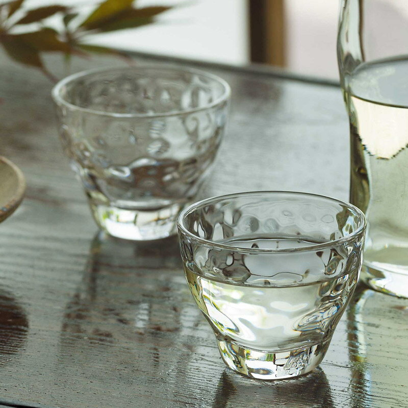 Rakuten - 冷酒 日本酒 グラス ぐい呑み 杯 槌目盃 6個セット アデリア Φ70×H57mm(90ml) おしゃれ 上品 カフェ バー ホテル 旅館 バンケット 居酒屋 寿司屋 割烹 懐石 会席 料亭 飲食店 業務用 備品 和食器 P-6648 【食器洗浄機対応】
