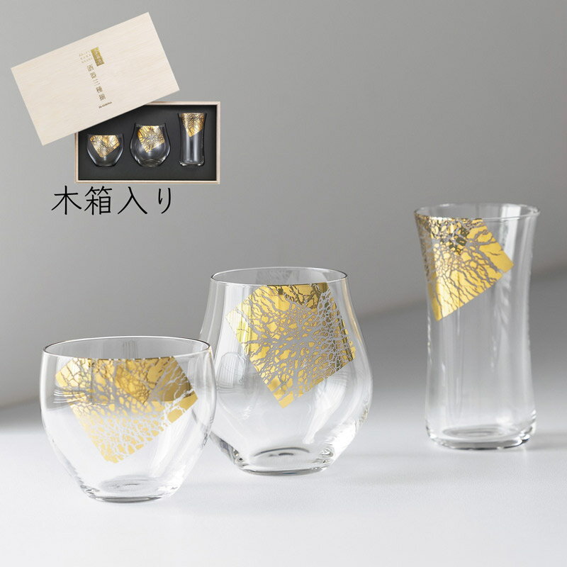 冷酒 日本酒 ストレート グラス 飲み比べ クラフトサケグラス 金羅臨酒器三種揃え アデリア おしゃれ 上品 試飲会 ギ…