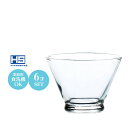 ミニパフェ アイスクリーム デザート ボウル 3.5吋 ガラス 6個セット 東洋佐々木 Φ92×H65mm(185ml) 3.5インチ おしゃれ 上品 昭和レト...