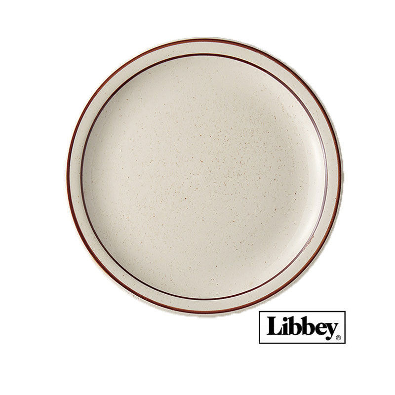 Rakuten - お皿 大皿 丸皿 パスタ皿 カレー皿 26cm Libbey リビー デザートサンド サークルプレート260 φ267×H25mm おしゃれ 可愛い 北欧風 西海岸風 昭和レトロ 平成レトロ アメリカンダイナー カフェ食器 飲食店 業務用 LB-7535 【食器洗浄機対応】【電子レンジ対応】