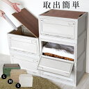 収納ボックス フタ付き プラスチック 屋外 おしゃれ コンテナ 小物入れ 蓋付き 横から取り出せる アウトドア キャスター付き CLS PR7