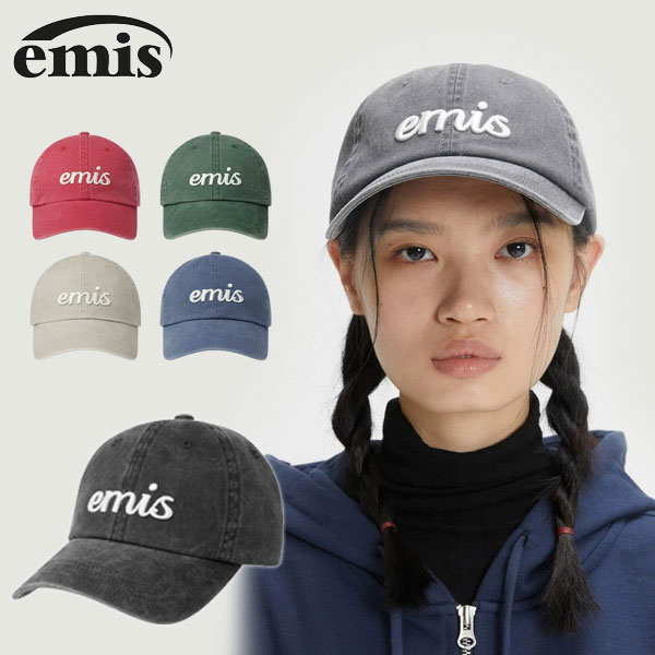EMIS VINTAGE PIGMENT BALL CAP エミス ニューロゴトーン 帽子 おしゃれ カジュアル アウトドア ブランド レディース メンズ ファッション ロゴ 男性 女性 女子 男子