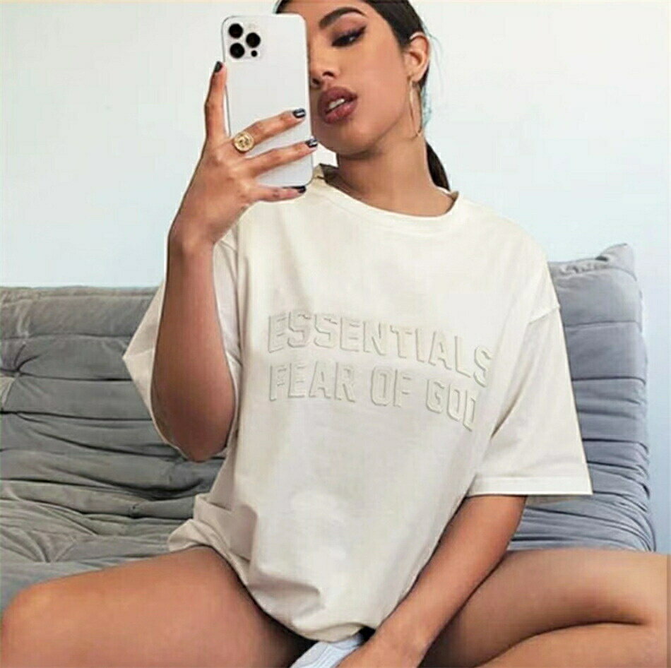 Rakuten - FEAR OF GOD ESSENTIALS エッセンシャルズ Tシャツ 半袖 メンズ レディース T-Shirt スウエット ジャージ シンプル 男女兼用 カジュアル Tシャツ 送料無料[並行輸入品]