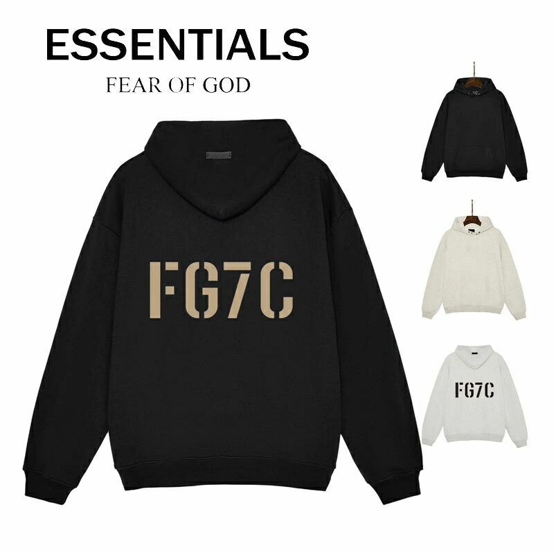 Rakuten - ESSENTIALS パーカー 人気 大きいサイズ プルパーカー フード付き 長袖トップス トレーナー ストリート スウェット FG7C カジュアル 無地 シンプル プルオーバースウェット メンズ レディース 春 秋 冬服