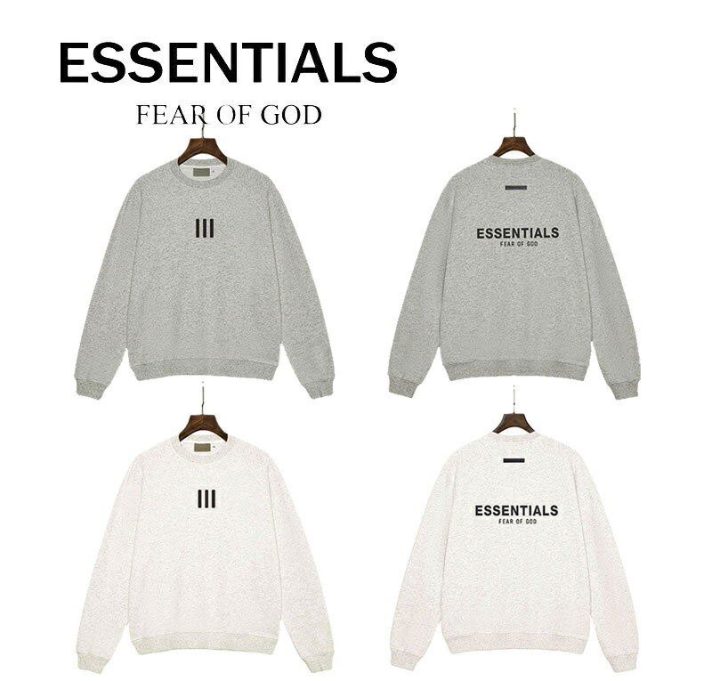 Rakuten - ESSENTIALS パーカー プルオーバー スウェットシャツ クルーネック FOG 大きいサイズ 人気 トレーナー プルオーバー スウェット 長袖 無地 おしゃれ カジュアル 丸首 かっこいい 男女兼用 春秋服