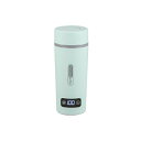 【4段温度設定&温度表示】 水筒 電気ケトル 電気ポット 350ml 45℃/60℃/80℃/100℃ 保温機能 小型 軽量 ミニ 5分間で沸騰 電気ボトル ボ...