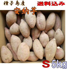 安納芋 Sサイズ5kg送料無料【 北海道・東北・沖縄別途送料】長期熟成蜜芋　種子島産安納芋　芋類総合評価4.6以上の信頼