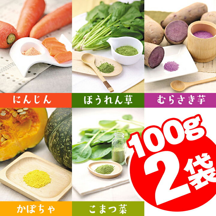 野菜パウダー 100g×2袋 【 送料無料 