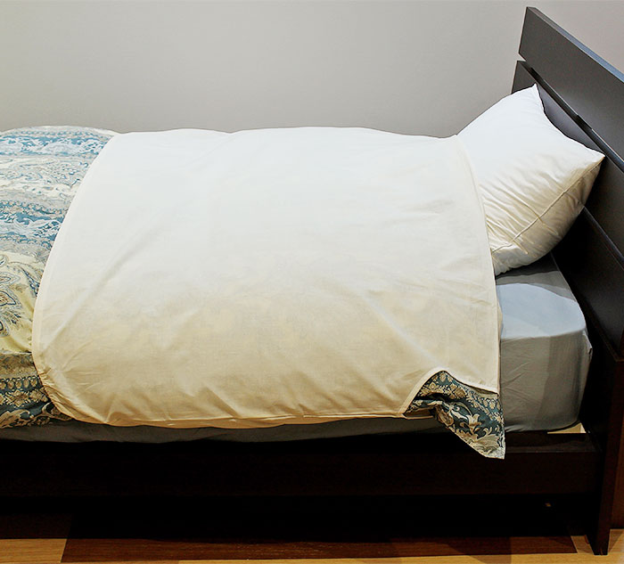 綿100％ ロングタイプ 衿カバー 2枚セット 【通年用】 約150×75cm S シングル 掛布...
