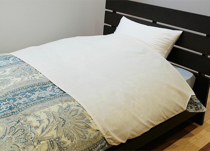 綿100％ ロングタイプ 衿カバー 2枚セット 【通年用】 約150×75cm S シングル 掛布...