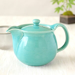 シチリアポット 茶こし付き 【3,980円以上送料無料】 美濃焼 磁器 急須 ティーポット ポット 土瓶 青 ブルー 和食器 使いやすい 洗いやすい 電子レンジ 食洗機可 かわいい おしゃれ 日本製 とこ販