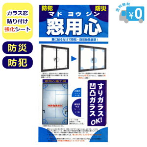 窓用心 【全国送料無料・メール便】 防犯フィルム 窓 窓ガラス ガラス窓 貼り付け 強化シート 強化フィルム 防犯グッズ 防犯 空き巣 強盗 泥棒 対策 ガラス飛散防止 防災 防災グッズ 地震 台風 強風 防犯用品 一人暮らし 女性 高齢者 エヌ・アイ・ピー NIP
