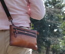 レザーバッグ ショルダーバッグ サコッシュ 日本製 01016 【送料無料 SALE】 bag 小さめ 豊岡製鞄 牛革 本革 メンズ 街持ち 旅行 チョコ サド...
