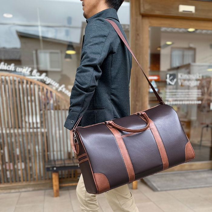 ボストンバッグ トラベルバッグ 10458 【北海道も送料無料 SALE】 かばん 幅50cm 2way 大容量 2泊 3泊 旅行 出張 ゴルフ ビジネス スポーツ ジム 旅行カバン CRADLE RIVER 約33リットル Boston bag club bag traveling bag ktrend-10004789 K・トレンド楽天市場店 サンプル画像2
