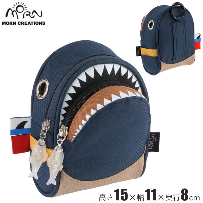 シャーク ポーチ コンビ NVY/MST SK-205 【送料無料】小物入れ ミニ 小さい ショルダー 鞄 カバン バッ..