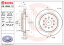 CTS X322A ブレーキローター リア左右セット ブレンボ ブレーキディスク 09.N286.11 brembo BRAKE DISC リアのみ ディスクローター ブレーキディスク【店頭受取対応商品】