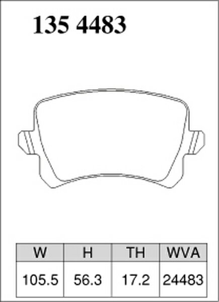 ディクセル Zタイプ リア左右セット ブレーキパッド Q3 8UCHP 1354483 DIXCEL ブレーキパット【店頭受取対応商品】