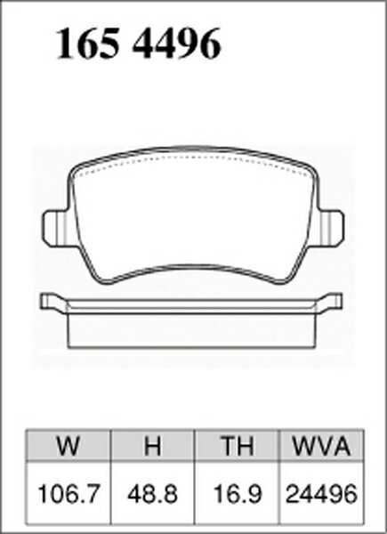 S80(II) AB6324 �֥졼���ѥå� �ꥢ�������å� �ǥ������� M������ 1654496 DIXCEL �ꥢ�Τ� �֥졼���ѥå� sgw��ŹƬ�����б����ʡ�