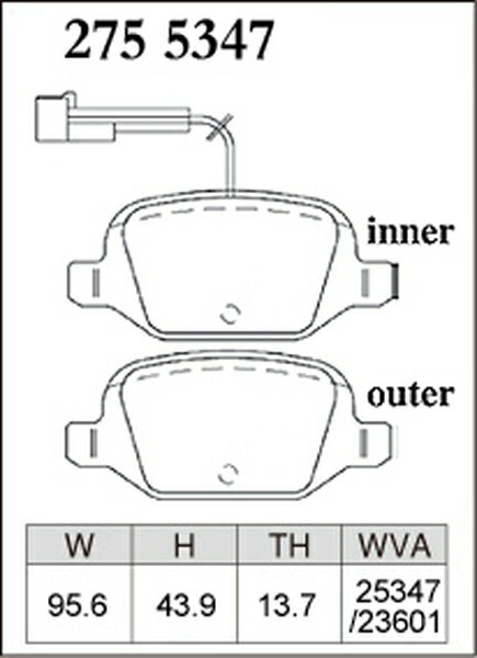 595 312141 312142 ブレーキパッド リア左右セット ディクセル Pタイプ 2755347 DIXCEL リアのみ ブレーキパット sgw【店頭受取対応商品】 3
