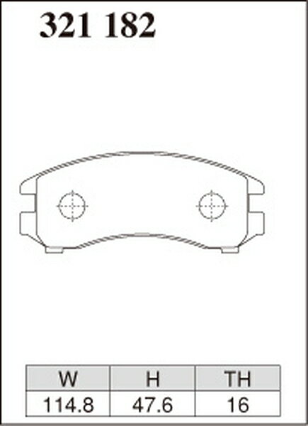 180SX RS13 KRS13 ブレーキパッド フロント左右セット ディクセル Zタイプ 321182 DIXCEL フロントのみ ブレーキパット sgw【店頭受取対応商品】