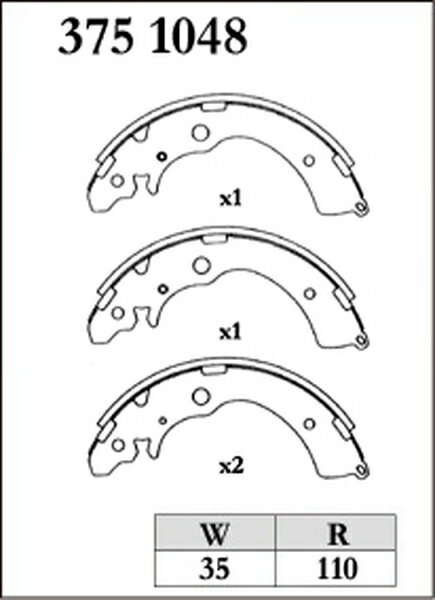 ジムニー JB23W ブレーキシュー リア左右セット ディクセル RGXタイプ 3751048 DIXCEL リアのみ Jimny Xタイプ専用強化リヤシュー sgw【店頭受取対応商品】 2