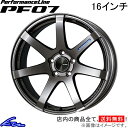 マーチニスモS K13改 アルミホイール エンケイ パフォーマンスライン PF07【16×7J 4-100 INSET35】ENKEI PerformanceLine 16インチ 4穴 +35 インセット35 MARCH NISMO 車用ホイール 1本 4本セット 1台分 一台分 1枚 4枚【店頭受取対応商品】(2)