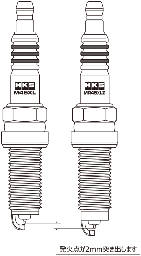 インプレッサスポーツ GP2 プラグ 4本セット HKS スーパーファイヤーレーシング MR45HLZ 50003-MR45HLZ SUPER FIRE RACING NGK9番相当 4個 IMPREZA SPORTS スパークプラグ sgw【店頭受取対応商品】