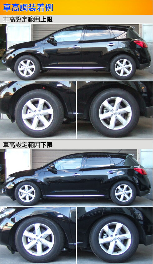 ムラーノ TNZ51 PNZ51 車高調 ラルグス 全長調整式車高調 スペックS Largus Spec S MURANO 車高調整キット ローダウン【店頭受取対応商品】