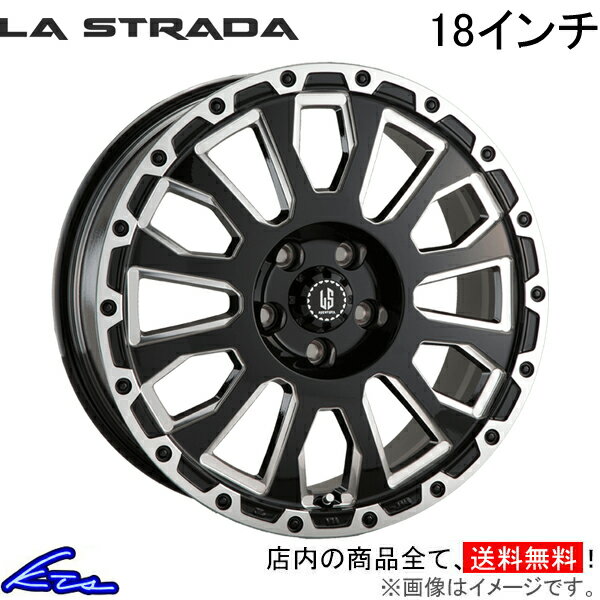 ランドクルーザープラド 150系 アルミホイール ラ・ストラーダ アヴェンチュラ LA880T20GBM LA STRADA ラストラーダ AVENTURA 18インチ 6穴 139.7 +20 インセット20 ランクル プラド LAND CRUISER PRADO 車用ホイール 1本 4本セット 1台分 一台分 1枚【店頭受取対応商品】