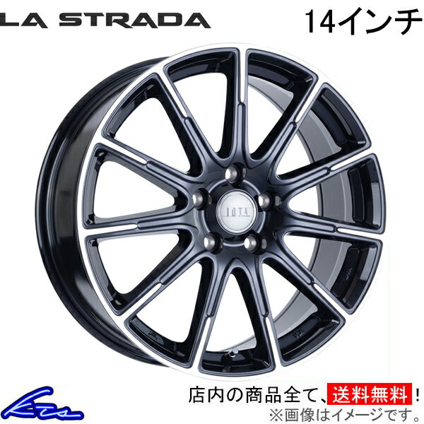 タウンエース 400系 410系 アルミホイール ラ・ストラーダ ティラード イオタ LOT450K48BP LA STRADA ラストラーダ TIRADO IOTA 14インチ 5穴 114.3 +48 インセット48 TOWN ACE VAN TRUCK 車用ホイール 1本 4本セット 1台分 一台分 1枚 4枚【店頭受取対応商品】