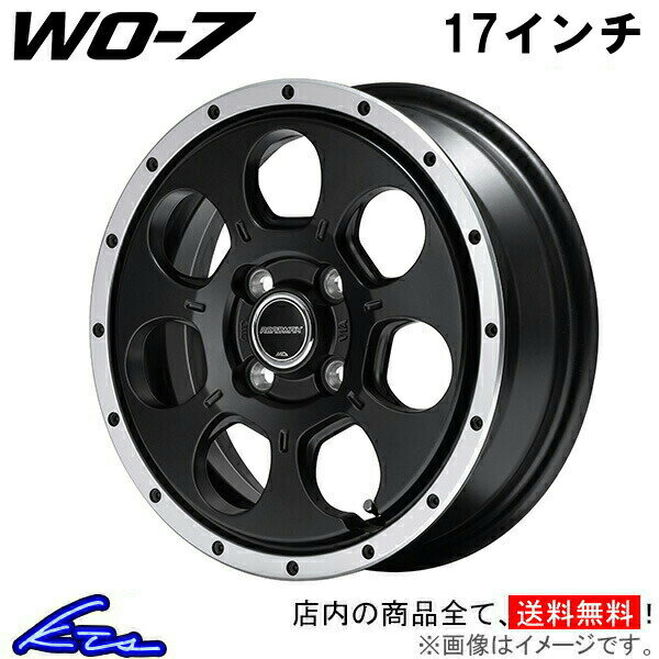 パジェロ V97 V98 アルミホイール MID ロードマックス WO-7【17×7.5J 6-139 INSET25】マルカサービス ROADMAX WO7 17インチ 6穴 139.7 +25 インセット25 PAJERO 車用ホイール 1本 4本セット 1台分 一台分 1枚 4枚【店頭受取対応商品】