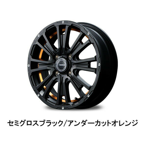 ミラバン L275V L285V アルミホイール MID ガルシア SSリボルバーKC【12×4B 4-100 INSET42】マルカサービス Garcia SS REVOLVER KC 12インチ 4穴 +42 インセット42 Mira VAN 車用ホイール 1本 4本セット 1台分 一台分 1枚 4枚【店頭受取対応商品】