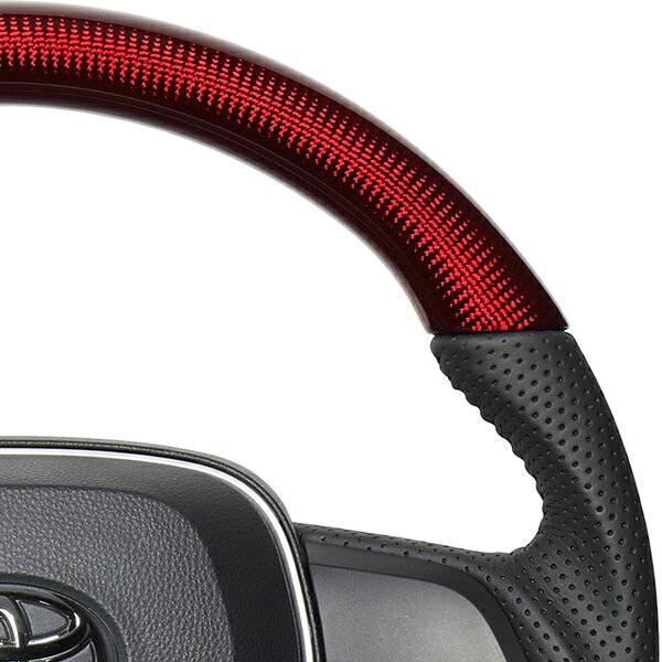 RAV4 50系 ステアリング レアル オリジナルシリーズ TYA-RDC REAL レッドカーボン ...