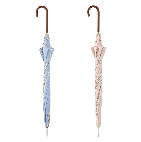 【送料無料(一部地域除く)!!】niftycolors【ニフティカラーズ】長傘 フラワーストライプ 雨傘(キャンプ・アウトドア・雨・傘・雨天・レイングッズ・パラソル・梅雨）