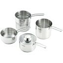 【送料無料(一部地域除く)!!】タマハシ鍋 コンビネーションパン ステンレス14cm MC-101(調理器具・料理・鍋・キッチン・キャンプ・ギフト)
