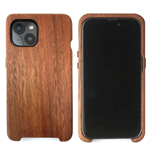 【送料無料(一部地域除く)!!】Wood & Leather Goods LIFELIFE Wooden Case for iPhone 14 Plus 特注木製スマホケース(天然素材・スマホケース・iPhone・天然素材・日本製)