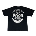 雑貨 沖縄 お土産 オリオンビール コラボ tシャツ T-SHIRTS メンズ 半袖 綿100% オリオン 黒Tシャツ