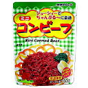 商 品 詳 細 商品名 ミニコンビーフ 内容量 65g 賞味期限 製造日より365日 保存方法 常温 原材料 牛肉、牛脂、食塩、香辛料、砂糖、調味料(アミノ酸)、発色剤(亜硝酸Na) 栄養成分 【65gあたり】：エネルギー198kcal・たんぱく質12.1g・脂質16.1g・炭水化物1.2g・ナトリウム325mg(食塩相当量 0.8g) 商品説明 減塩タイプのミニコンビーフは和風、洋風、中華風と、バラエティに富んだ料理へお手軽に使えます。便利な使いきりサイズなので、いつも新鮮です。＞＞調理方法＜＜フライパンを加熱して、油をしき、コンビーフを入れてほぐします。お好みの野菜を入れて，野菜炒めとしてご利用下さい。＞＞調理例＜＜サンドイッチ、ビーフトマトスープ、コロッケ、オムレツなど。ミニコンビーフ