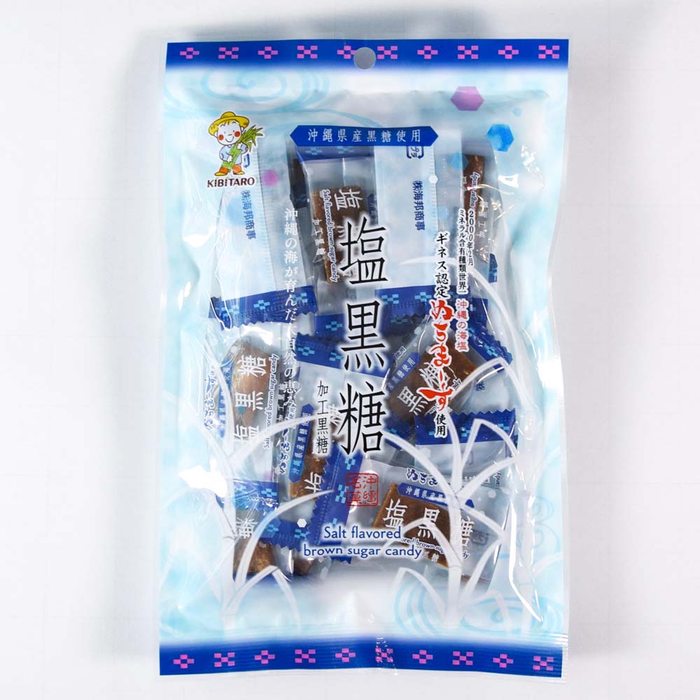 楽天スーパーSALE 10%OFF 黒糖 塩 加工黒糖 ぬちまーす 沖縄の海塩 ミネラル 沖縄 沖縄名菓 お土産 お取り寄せ お菓子 塩黒糖 90gのサムネイル