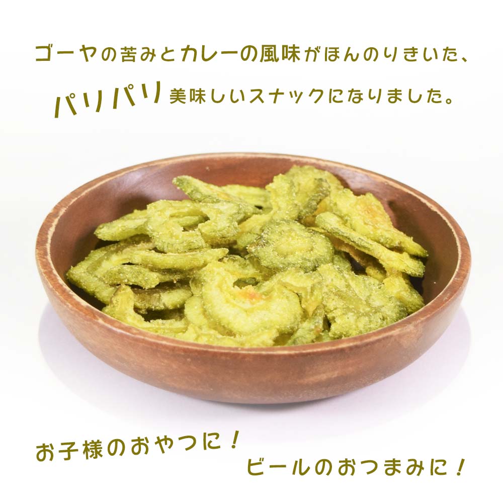 スナック菓子 ゴーヤ ゴーヤチップス 沖縄 お土産 お菓子 おやつ おつまみ 沖縄土産 ゴーヤチップ カレー味 60g