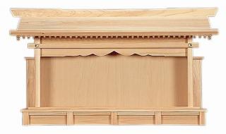 神棚 札はり・特大 (ひのき) 桧 檜 ヒノキ 純国産 日本製 本体 一社