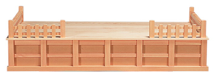神棚台 玉垣付 神棚 神具 サイズ 巾90×高15×奥行45 cm