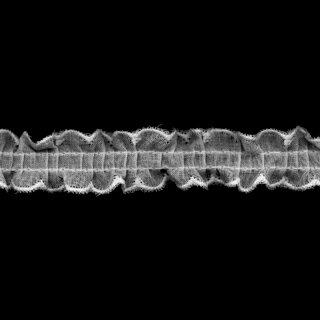  綿レース フリル 白 ギャザー 約17mm幅