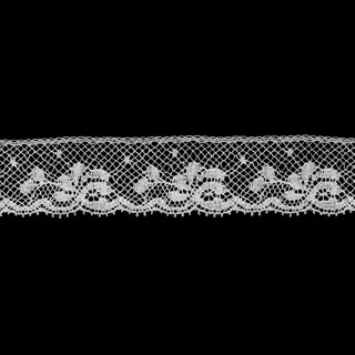 フランス製 リバーレース オフ白 幅約22mm ベビー 子供服 婦人衣料 手芸 ブライダル インテリア レースドール