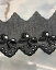 コットンレース生地 綿レース生地 黒 ブラック 切り売り 約45mm幅 ベビー 子供服 婦人衣料 手芸 インテリア レースドールに最適 日本製