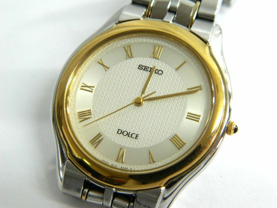 腕時計, メンズ腕時計  SEIKO DOLCE 8J41-6030 3 SS GP USED